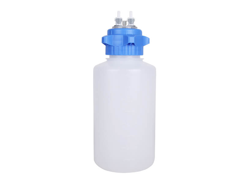 4000 ml PP vacuum bottle with quick-coupling connectors