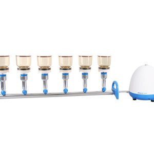 MultiVac 610-MS-A Multi-Branch Filtration system with magnetic filter funnel for suspended solid test