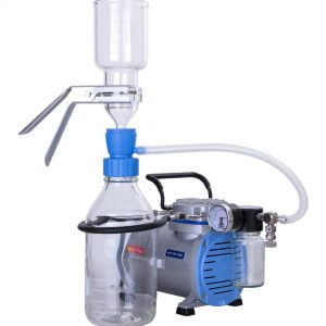 Rocker300C_VF12 solvent filtration system with spill-proof Hoop Holder