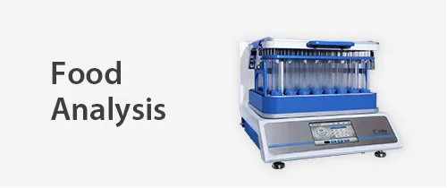 Rocker Scientific food analysis laboratory equipment, featuring vacuum filtration systems, manifolds, and sample preparation tools for food safety and microbiology testing.